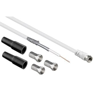 Goobay Goobay coaxkabel installatieset voor satellietschotel | 30 meter