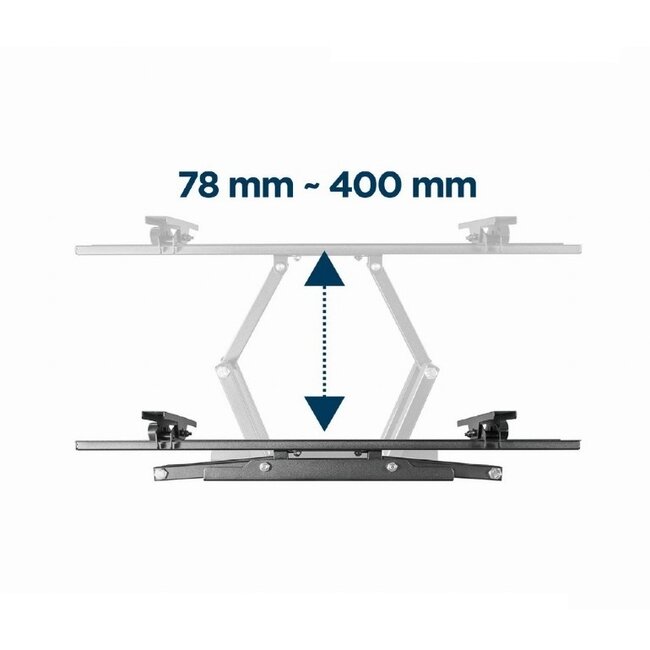 Gembird TV-muurbeugel | tot 70 inch | full motion | dubbele arm