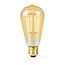Nedis LED-filamentlamp | extra warm wit | dimbaar | E27 | ST64 | 4,9W