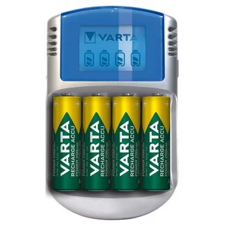 Varta Varta LCD Charger batterijenlader | AA/AAA | incl. 4x AA (HR6) | 2600 mAh