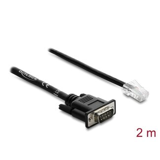 DeLOCK Delock Serial RS-232/422/485 Adapter Cable Sub-D 9 male to RJ45 plug 2 m