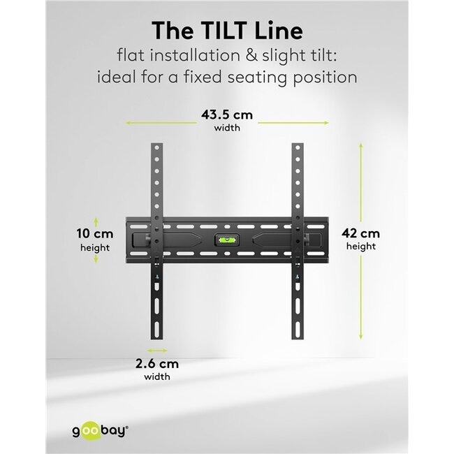 Goobay TV Wall Mount TILT (L)
