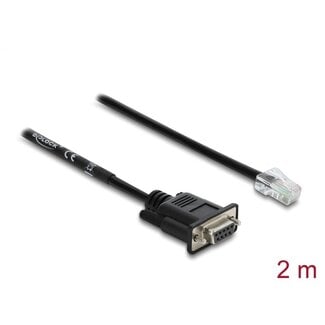 DeLOCK Delock Serial RS-232/422/485 Adapter Cable Sub-D 9 female to RJ45 plug 2 m
