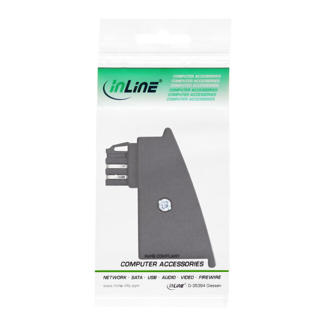 InLine® TAE-F adapter, TAE-F male naar RJ45 female, 8P2C voor Fritzbox
