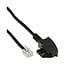 InLine® TAE-F kabel, 6-pin/4-draads, f. Import, TAE-F male naar RJ11 male, 20m