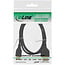 InLine® HDMI Superslim kabel A naar C, HS met ethernet,Premium,zwart/goud, 1,5m