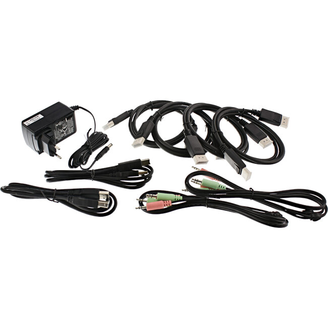 InLine® 2-Poorts Desktop KVM Switch,DisplayPort 1.2,Dual Monitor, 4K + USB+Audio