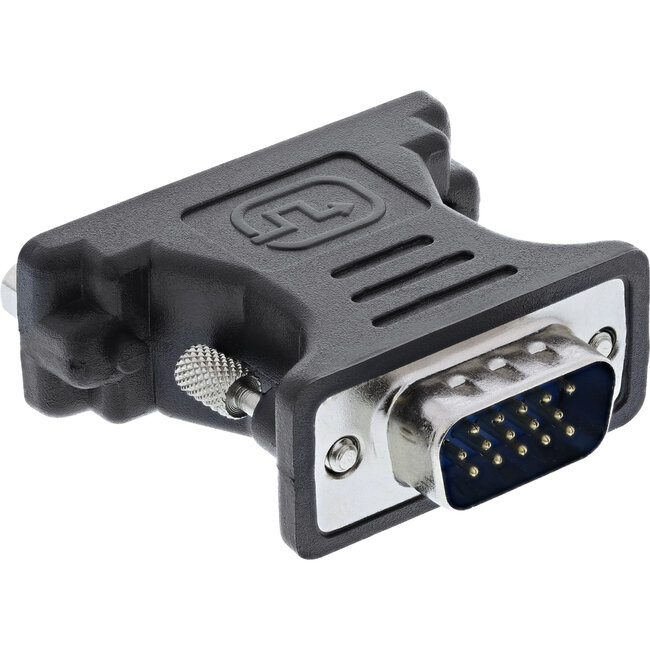 InLine® DVI-A adapter, analoge 24+5 female naar 15-pin  HD male (VGA)