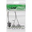 InLine® Sleufbeugel USB 2.0, 2x contactdoos naar 10-polige paalconnector, 0,35m