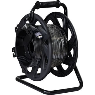 InLine® InLine® HDMI kabelhaspel, AOC HDMI 2.1 kabel, 8K/60Hz, versterkt, zwart, 50m