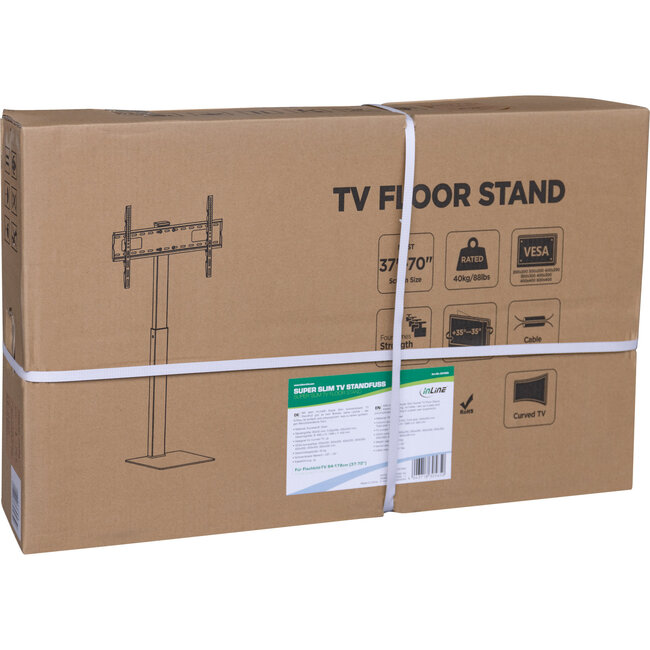InLine® TV-standaard, in hoogte verstelbaar, draaibaar, 37" - 70", max. 40 kg