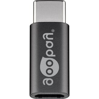 Goobay Goobay USB-C (m) - Micro USB (v) adapter | USB2.0 | 10W | zwart
