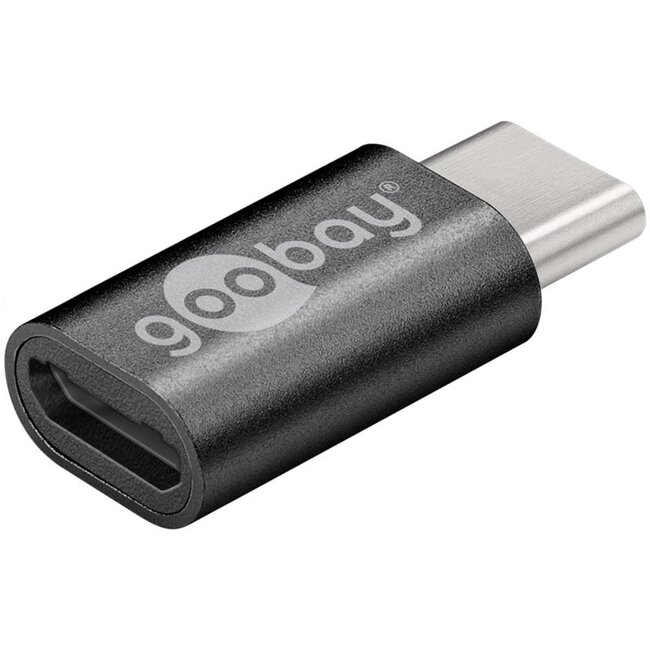 Goobay USB-C (m) - Micro USB (v) adapter | USB2.0 | 10W | zwart