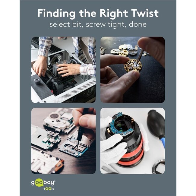 Goobay precisie-schroevendraaierset | 48 bits