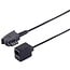 TAE-F - RJ45 adapter | 4-aderig (8P4C) | zwart | 0,20 meter