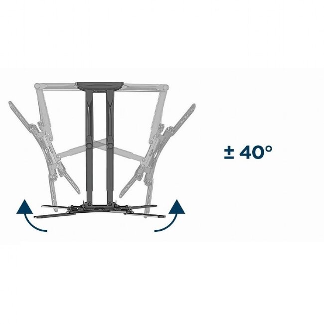 Gembird premium TV-muurbeugel | tot 60 inch | full motion | dubbele arm