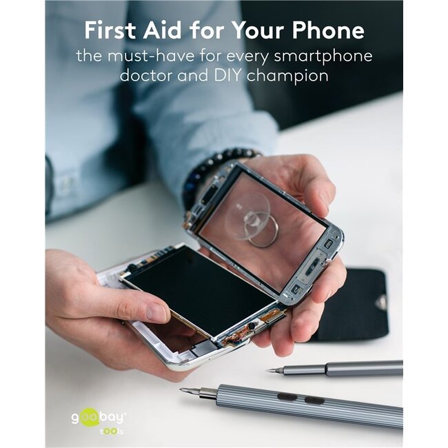 Goobay elektrische precisie-schroevendraaierset | 50 bits