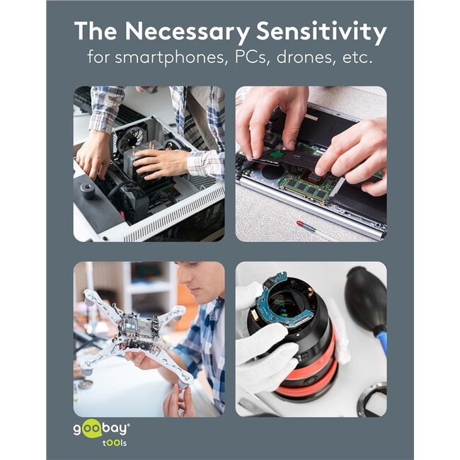 Goobay elektrische precisie-schroevendraaierset | 50 bits