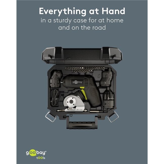 Goobay elektrische schroevendraaierset | 35-delig