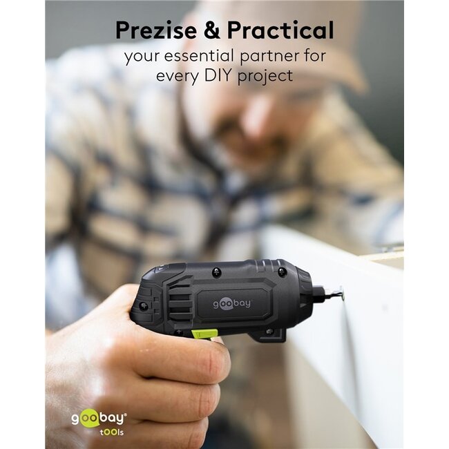 Goobay elektrische schroevendraaierset | 35-delig