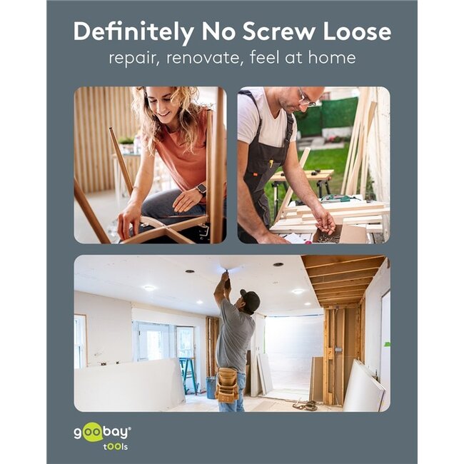 Goobay elektrische schroevendraaierset | 31-delig