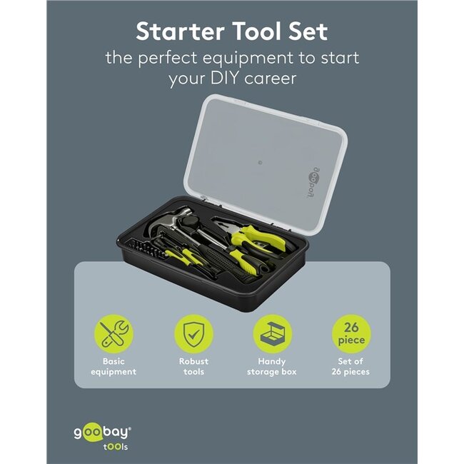 Goobay basis gereedschapsset | 26-delig