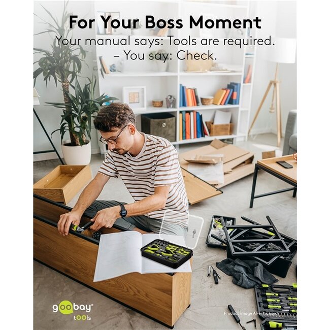 Goobay uitgebreide gereedschapsset | 49-delig