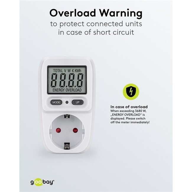 Goobay energieverbruiksmeter | basis