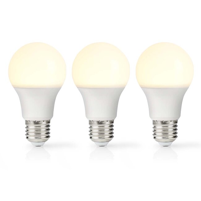 Nedis LED-lamp set | 3 stuks | warm wit | E27 | A60 | 4,9W