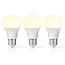 Nedis LED-lamp set | 3 stuks | warm wit | E27 | A60 | 4,9W