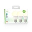 Nedis LED-lamp set | 3 stuks | warm wit | E27 | A60 | 4,9W
