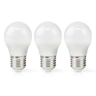 Nedis Nedis LED-lamp set | 3 stuks | warm wit | E27 | G45 | 4,9W