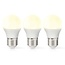 Nedis LED-lamp set | 3 stuks | warm wit | E27 | G45 | 4,9W
