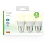 Nedis LED-lamp set | 3 stuks | warm wit | E27 | G45 | 4,9W