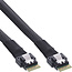 InLine® Slim SAS-kabel, SFF-8654 4i naar SFF-8654 4i, 24Gb/s, 0,5m
