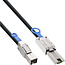 InLine® externe Mini SAS HD kabel, SFF-8644 naar SFF-8088, 6Gb/s, 1m