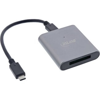 InLine® InLine® kaartlezer USB 3.2 Gen.2 USB-C of USB-A, voor CFexpress Type-B kaarten