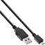 InLine® Micro-USB 2.0 kabel, snellaadkabel, USB-A male/Micro-B male, zwart, 1,8m
