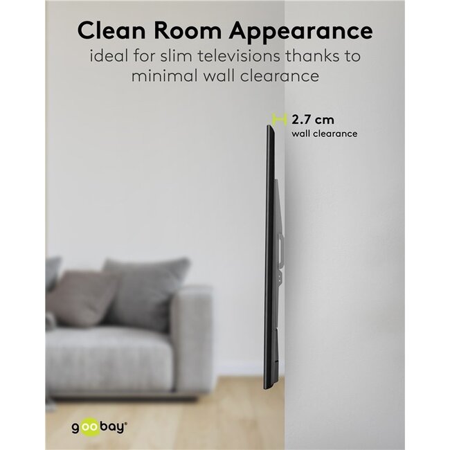 Goobay TV Wall Mount FIXED (L)