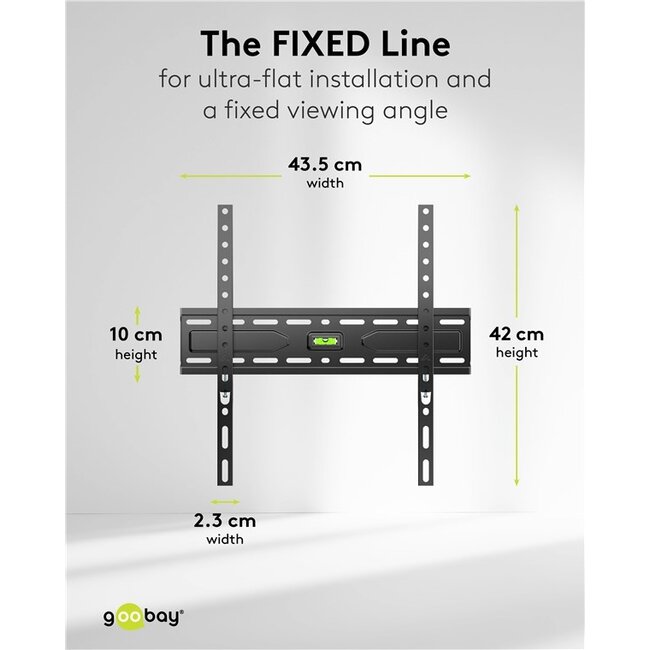 Goobay TV Wall Mount FIXED (L)