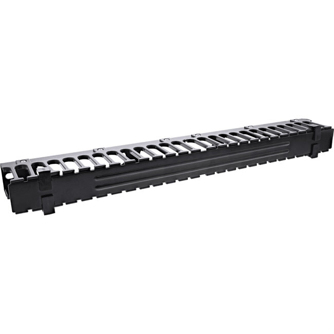 InLine® 19" kabel patchpaneel, 1U, RAL 9005, zwart