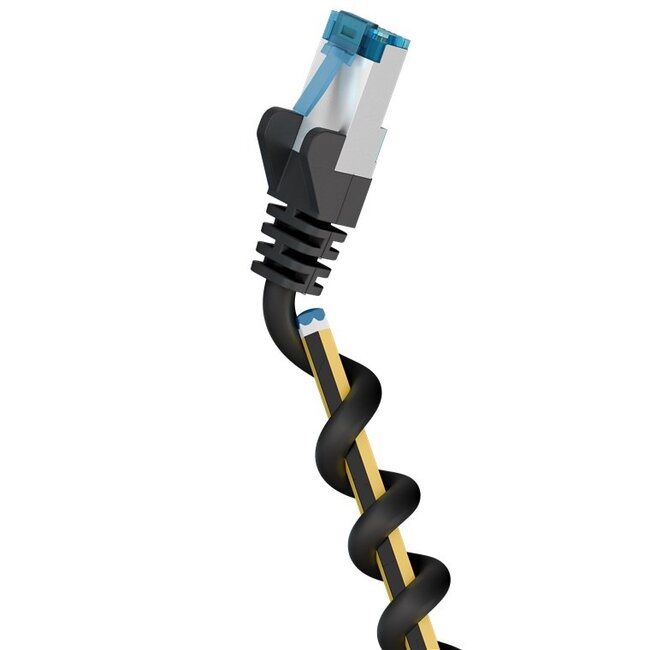 SFTP CAT6a flexibele netwerkkabel | TPE LSZH | zwart | 10 meter