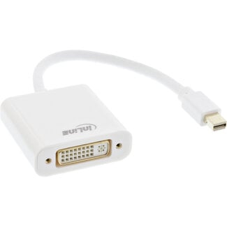 InLine® InLine® Mini DisplayPort naar DVI adapter, wit, 0,15 m