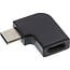 InLine® USB 3.2 Gen.2 adapter, USB-C male naar C female, haaks