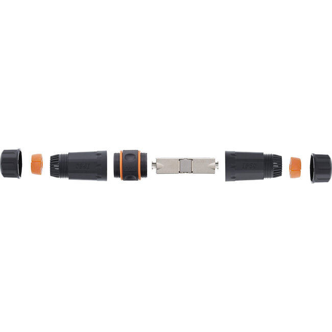 InLine® Cat.6A kabelconnector, afgeschermd, IP68, LSA, voor buitengebruik