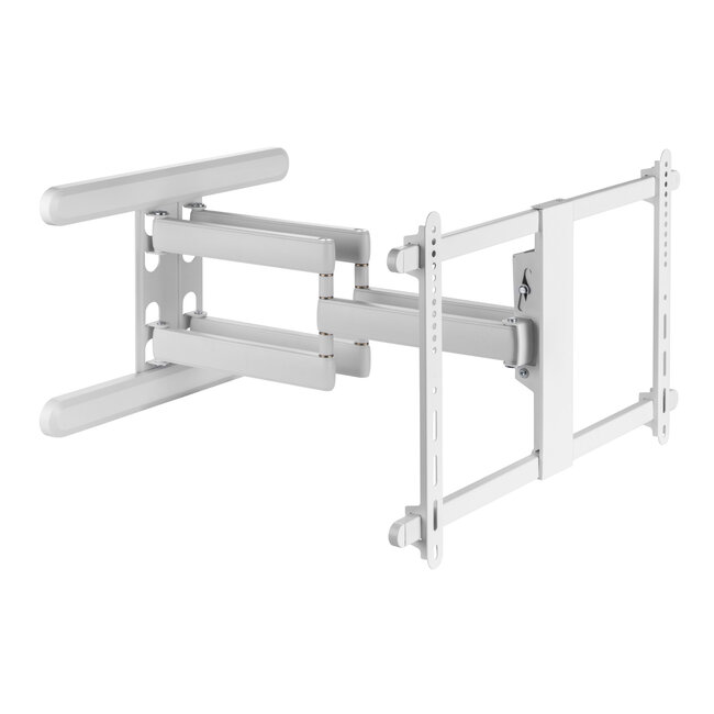 InLine® Premium aluminium muurbeugel, voor flatscreen-tv (37-80"), wit
