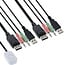 InLine® 2-Poorts Kabel KVM Switch, Displayport 1.2, 4K, USB, met Audio