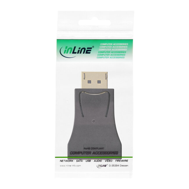 InLine® DisplayPort converter, DisplayPort male naar VGA female, FullHD/60Hz