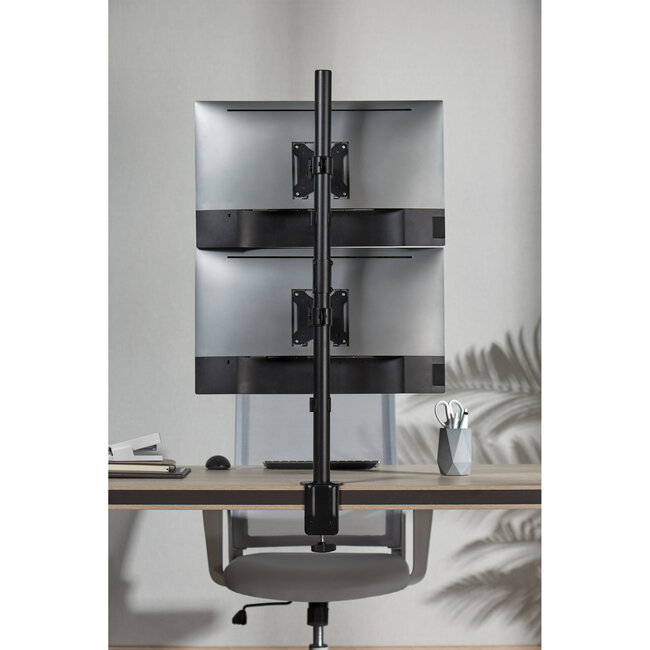 InLine® tafelbevestiging, voor 2x LCD/LED-scherm tot 81cm (32"), max. 9kg