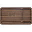 InLine® WoodCharge-Organiser met geïntegreerd Qi-oplaadoppervlak van walnoothout